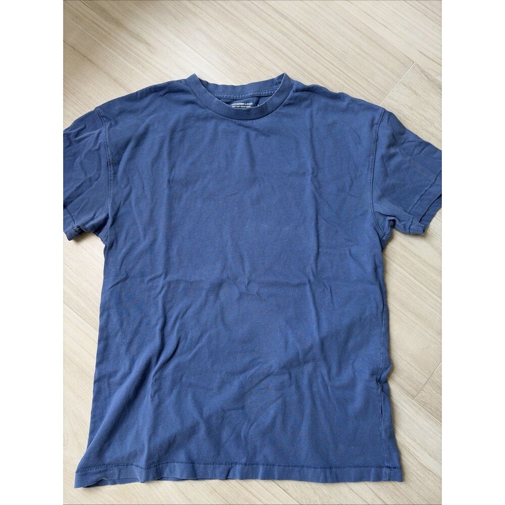 Abercrombie & Fitch A&F Soft Essentials Relaxed Fit Crew Neck Tee Shirt Size LG